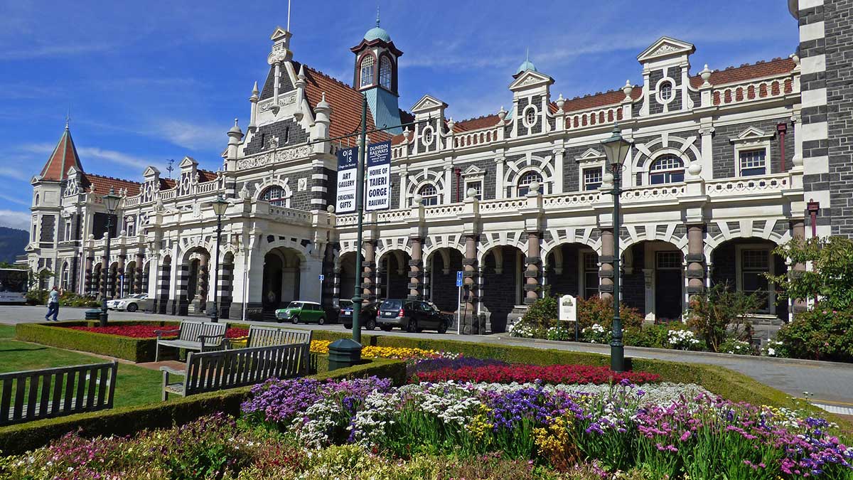 la gare de Dunedin Nouvelle Zelande