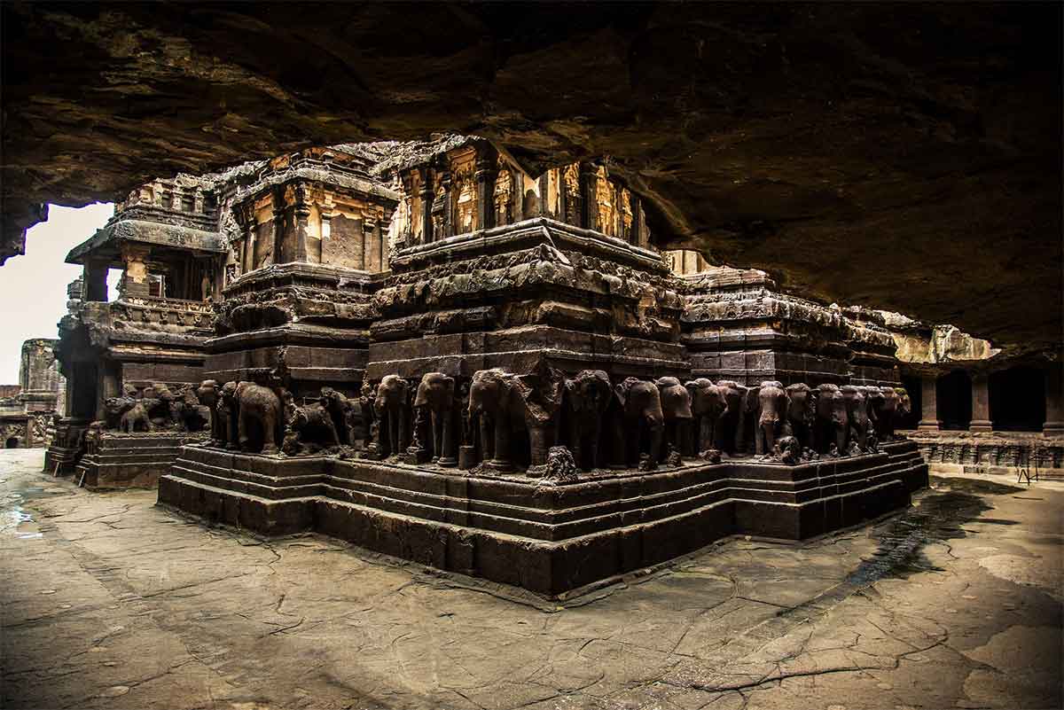 temple Kailasa en Inde